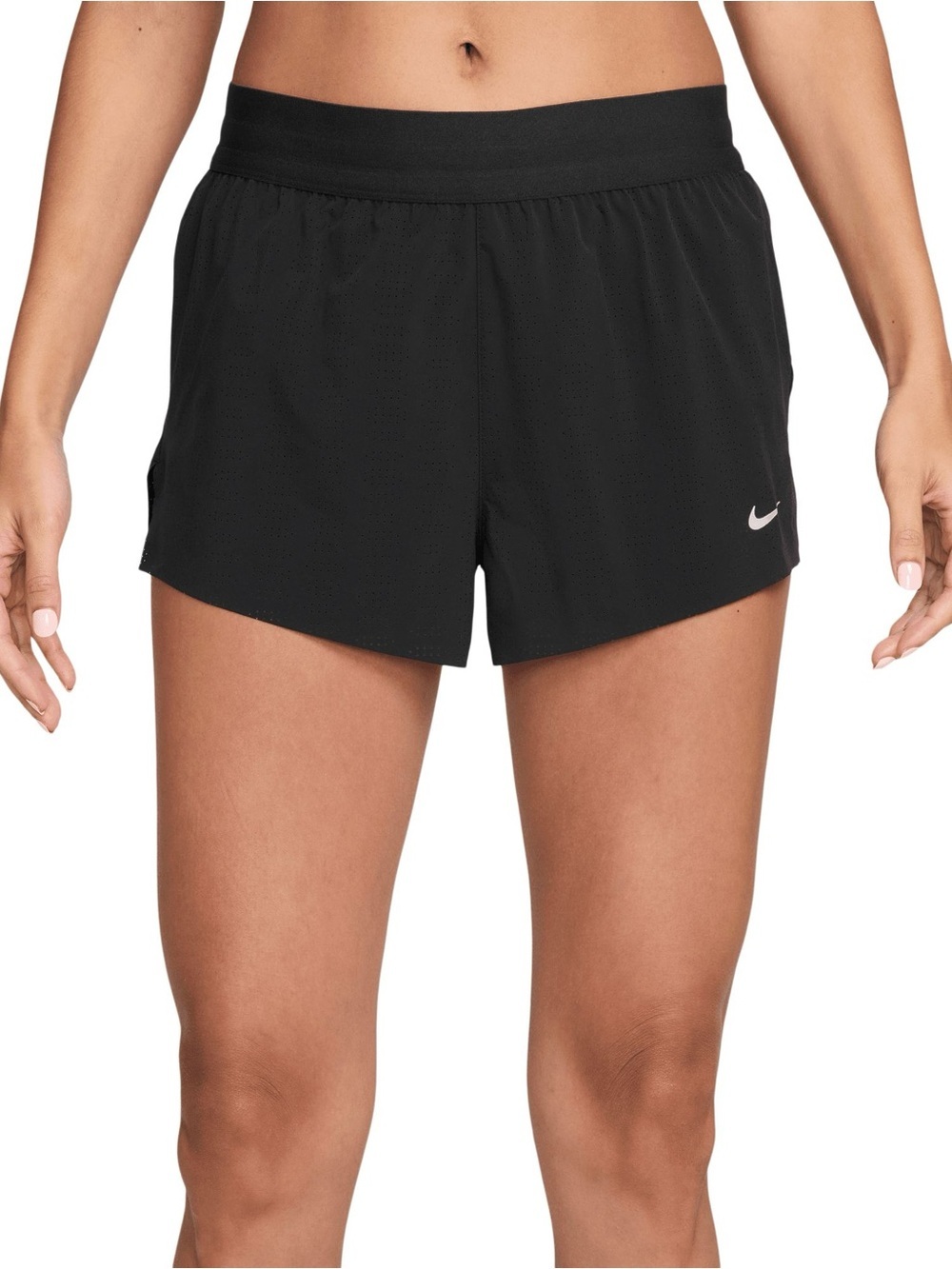 Nike • Women's Black Athletic Running Shorts with Swoosh